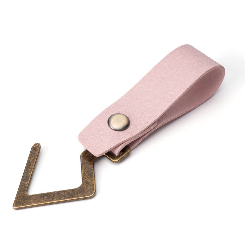 Wholesale Metal Hook Leather Keychain
